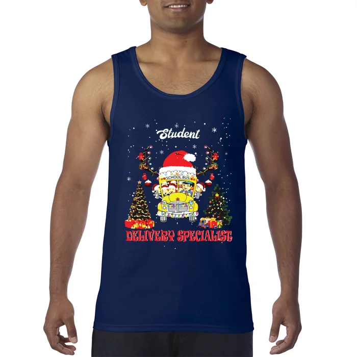 School Bus Driver Christmas Student Delivery Specialist Xmas Tank Top