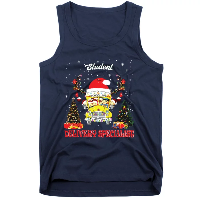 School Bus Driver Christmas Student Delivery Specialist Xmas Tank Top