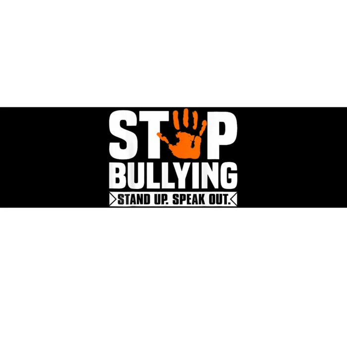 Stop Bullying Design Orange Stand Up Speak Out Unity Day Bumper Sticker