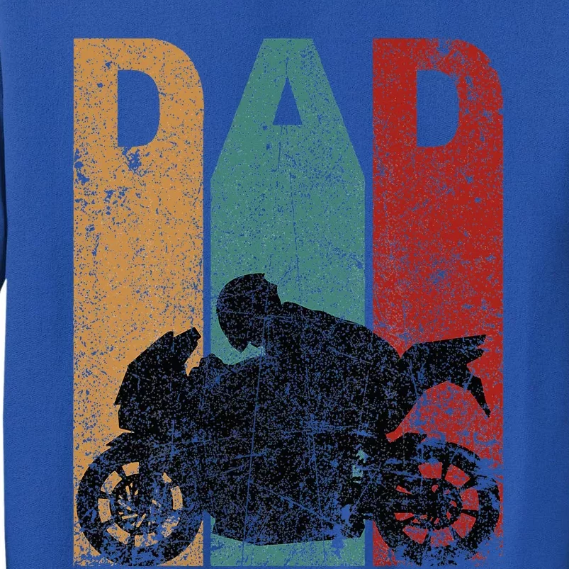 Sport Bike Dad Fathers Day Gift Biker Motorcycle Tall Sweatshirt