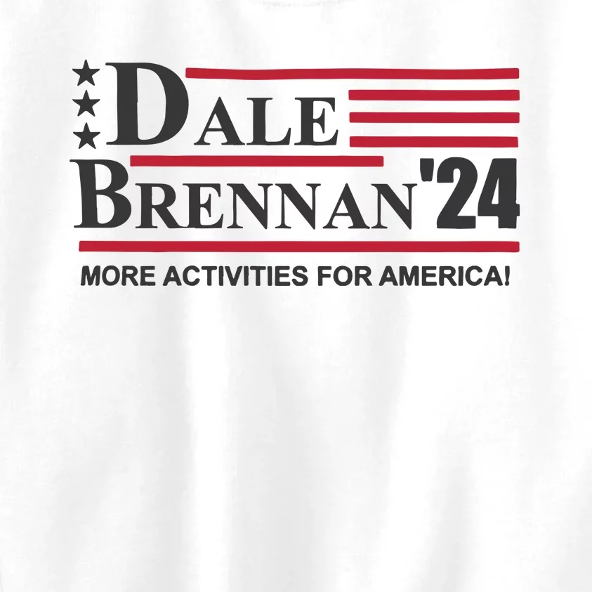 Step Brothers Dale Brennan 2024 More Activities For America! Ts Kids Sweatshirt