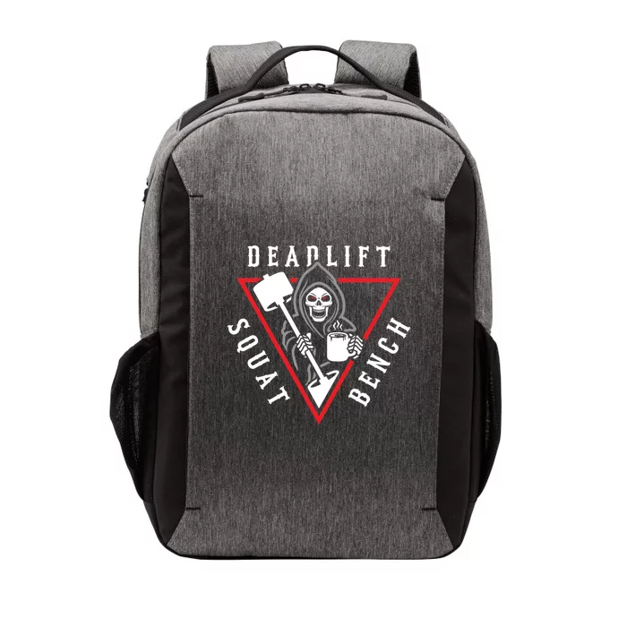 Squat Bench Deadlift Grim Reaper Vector Backpack