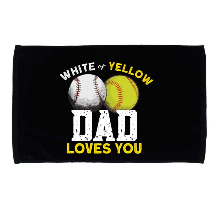 Softball Baseball Dad Gift Softballgiftbaseball Player Softball Meaningful Gift Microfiber Hand Towel