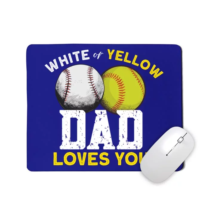 Softball Baseball Dad Gift Softballgiftbaseball Player Softball Meaningful Gift Mousepad