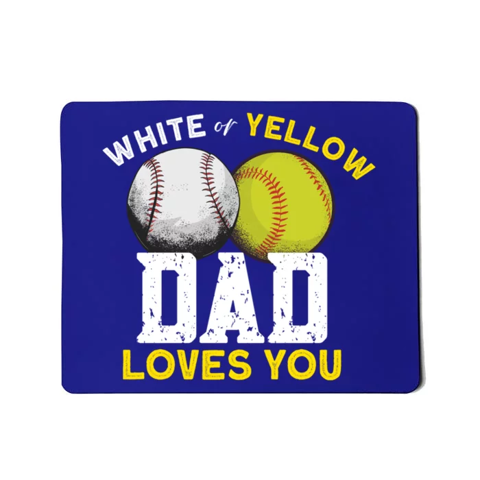 Softball Baseball Dad Gift Softballgiftbaseball Player Softball Meaningful Gift Mousepad