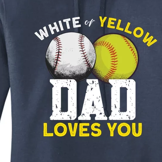 Softball Baseball Dad Gift Softballgiftbaseball Player Softball Meaningful Gift Women's Pullover Hoodie