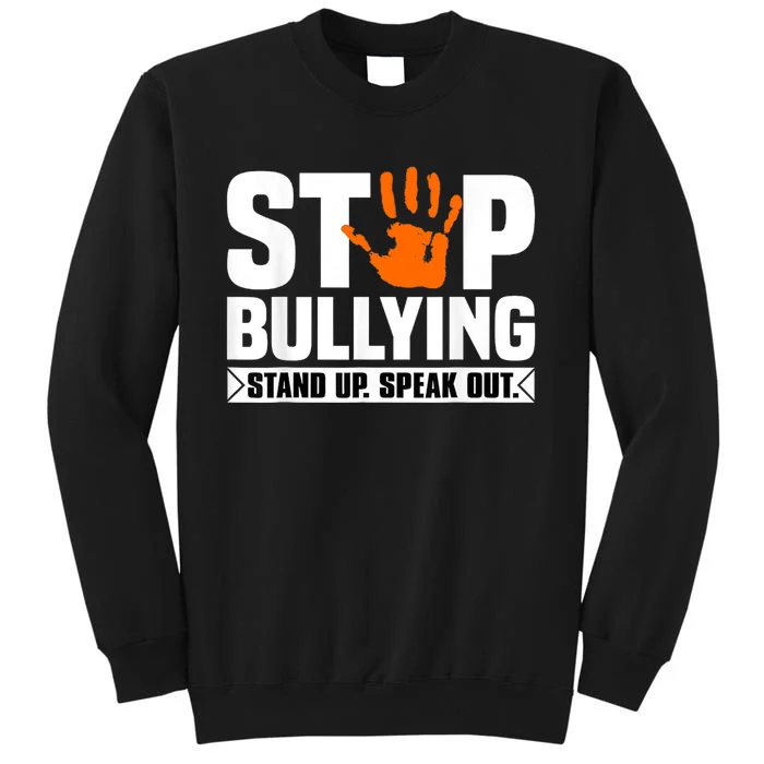 Stop Bullying Design Orange Stand Up Speak Out Unity Day Sweatshirt