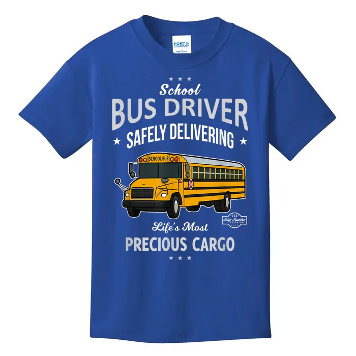 School Bus Driver Safely Delivering Precious Kids Kids T-Shirt