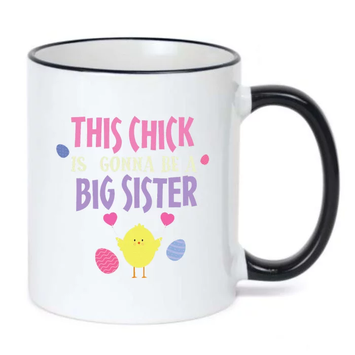 Sister Big Easter Pregnancy Reveal Announcement Baby Shower Black Color Changing Mug