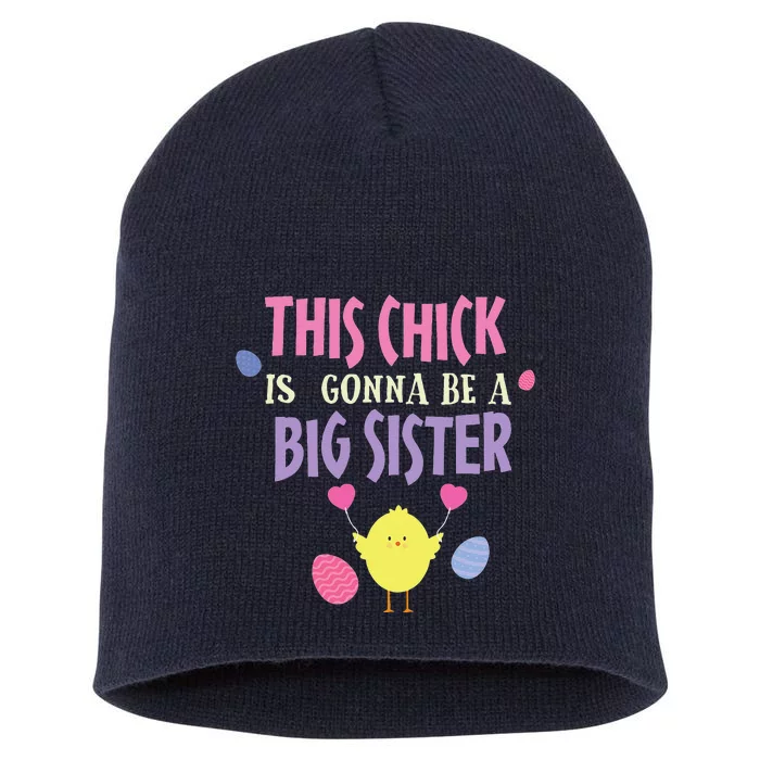 Sister Big Easter Pregnancy Reveal Announcement Baby Shower Short Acrylic Beanie