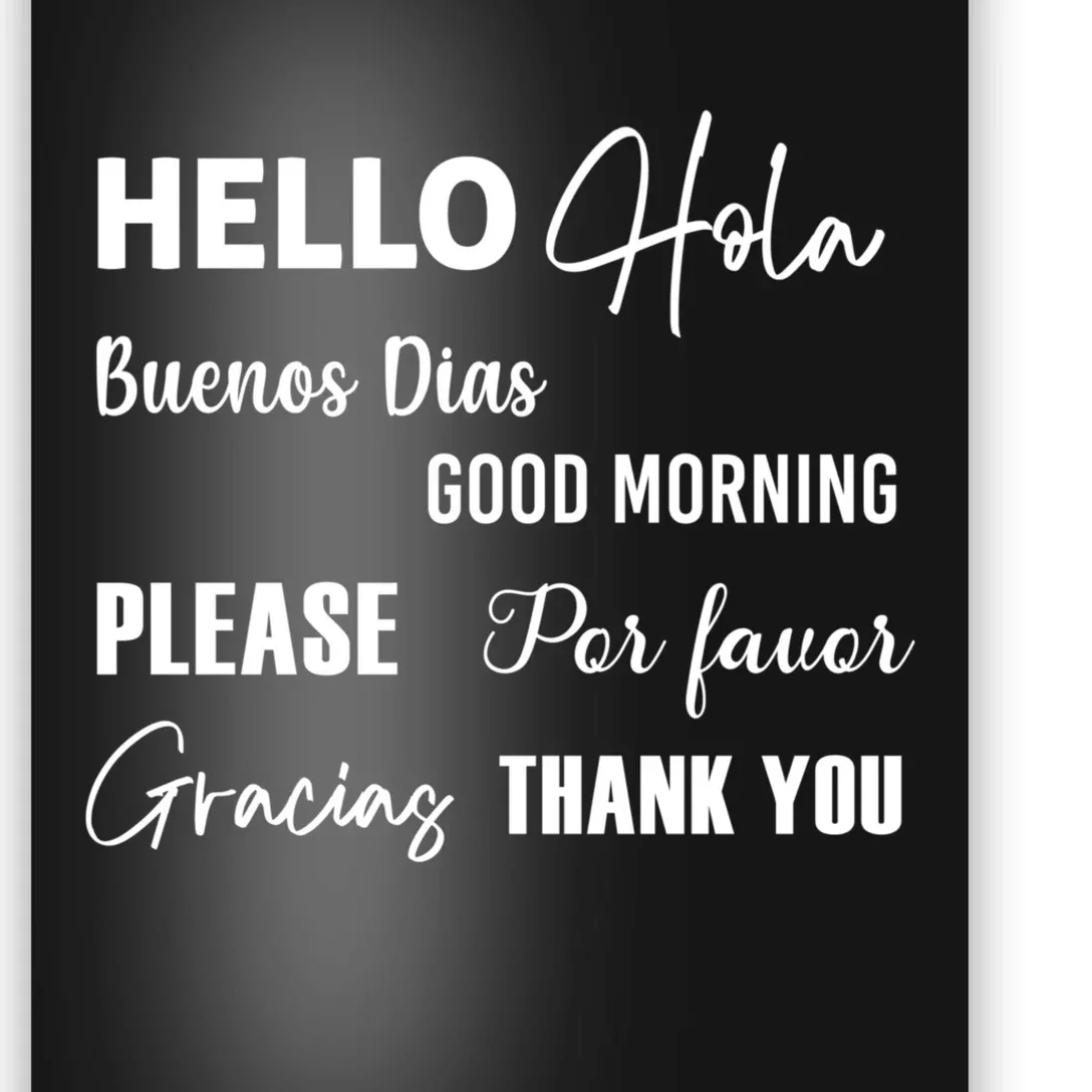 Spanish Bilingual Esol Teacher Bilingual Teacher Maestra Poster