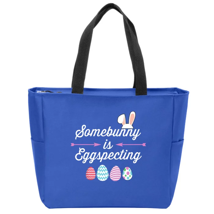 Some Bunny Easter Pregnancy Announcet For Expecting Mom Great Gift Zip Tote Bag