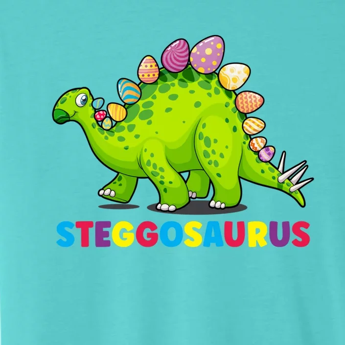 Stegosaurus Bunny Ear Egg Easter Day Dinosaur Dino Great Gift ChromaSoft Performance T-Shirt