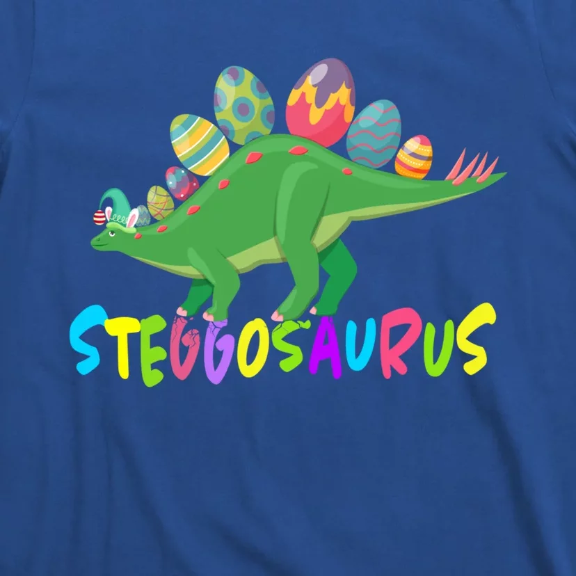 Stegosaurus Bunny Ears Egg Easter Day Dinosaur Dino Cool Gift T-Shirt