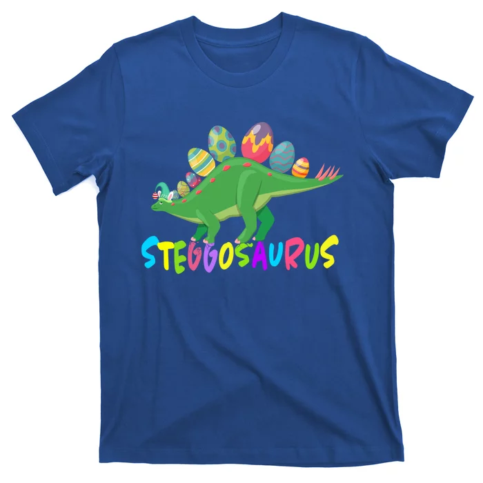 Stegosaurus Bunny Ears Egg Easter Day Dinosaur Dino Cool Gift T-Shirt