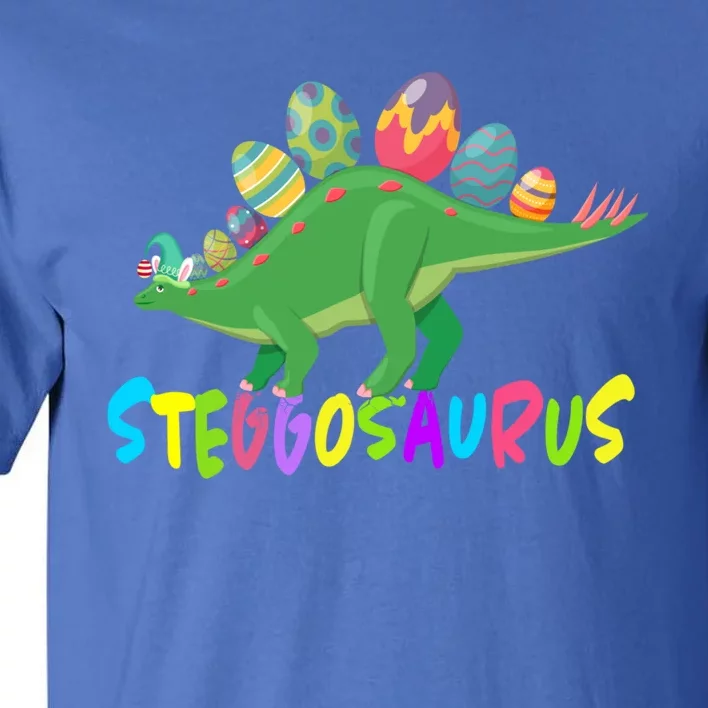 Stegosaurus Bunny Ears Egg Easter Day Dinosaur Dino Cool Gift Tall T-Shirt