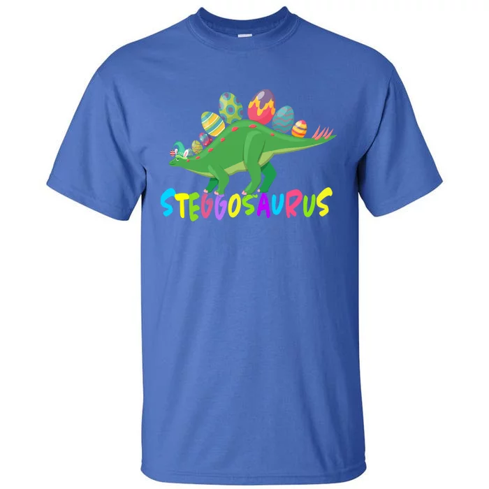 Stegosaurus Bunny Ears Egg Easter Day Dinosaur Dino Cool Gift Tall T-Shirt