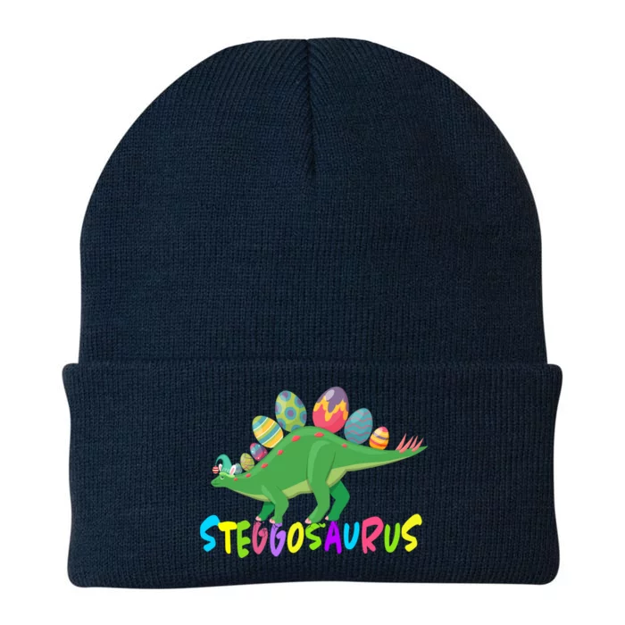 Stegosaurus Bunny Ears Egg Easter Day Dinosaur Dino Cool Gift Knit Cap Winter Beanie