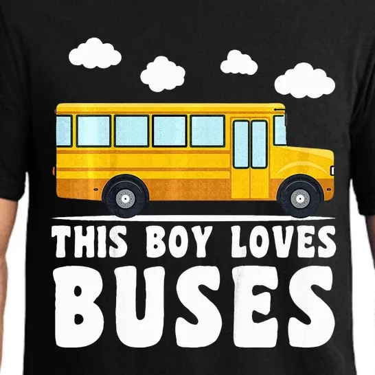 School Bus Funny Bus Lover This loves Buses Pajama Set