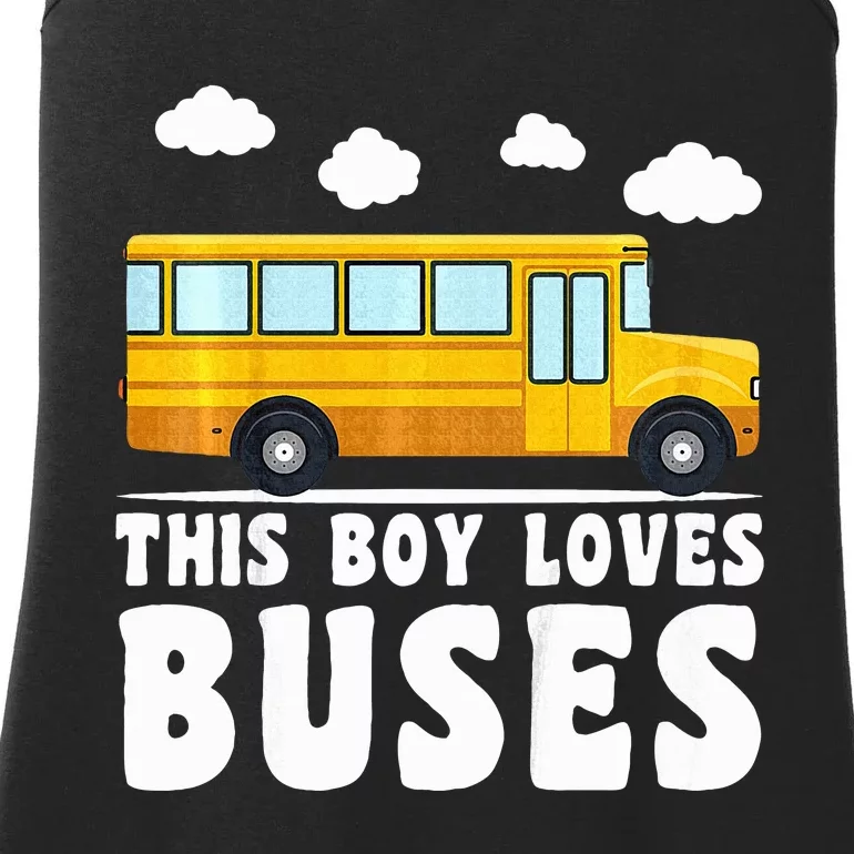 School Bus Funny Bus Lover This loves Buses Ladies Essential Tank