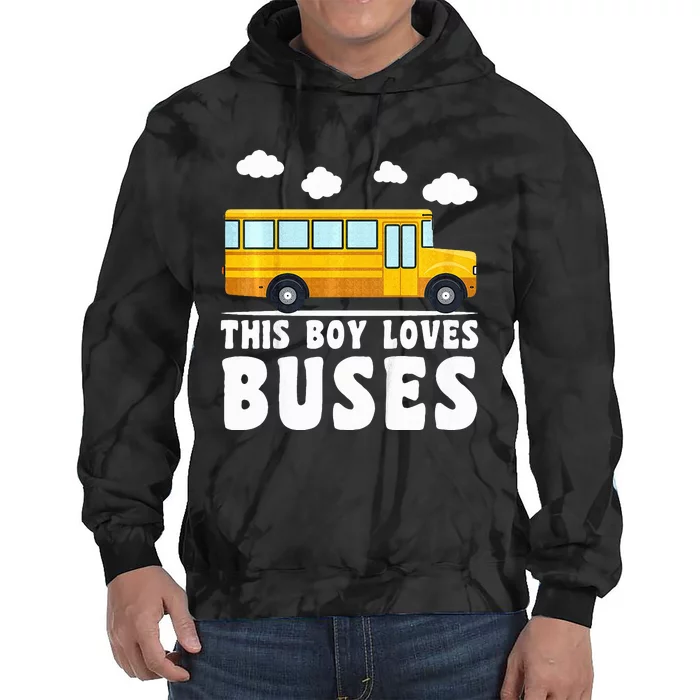 School Bus Funny Bus Lover This loves Buses Tie Dye Hoodie