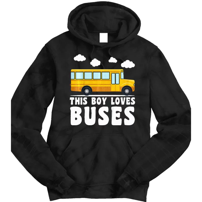 School Bus Funny Bus Lover This loves Buses Tie Dye Hoodie