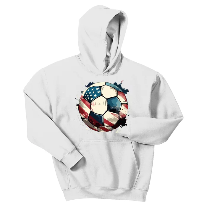 Soccer Ball Flag Hoodie Kids Hoodie