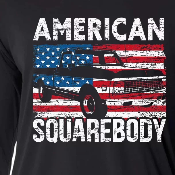 Square Body For A Old Pickup Truck Lovers Cooling Performance Long Sleeve Crew