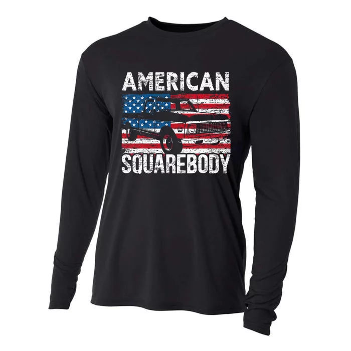 Square Body For A Old Pickup Truck Lovers Cooling Performance Long Sleeve Crew