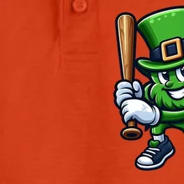 Shamrock Baseball Funny St Patricks Day Dry Zone Grid Performance Polo