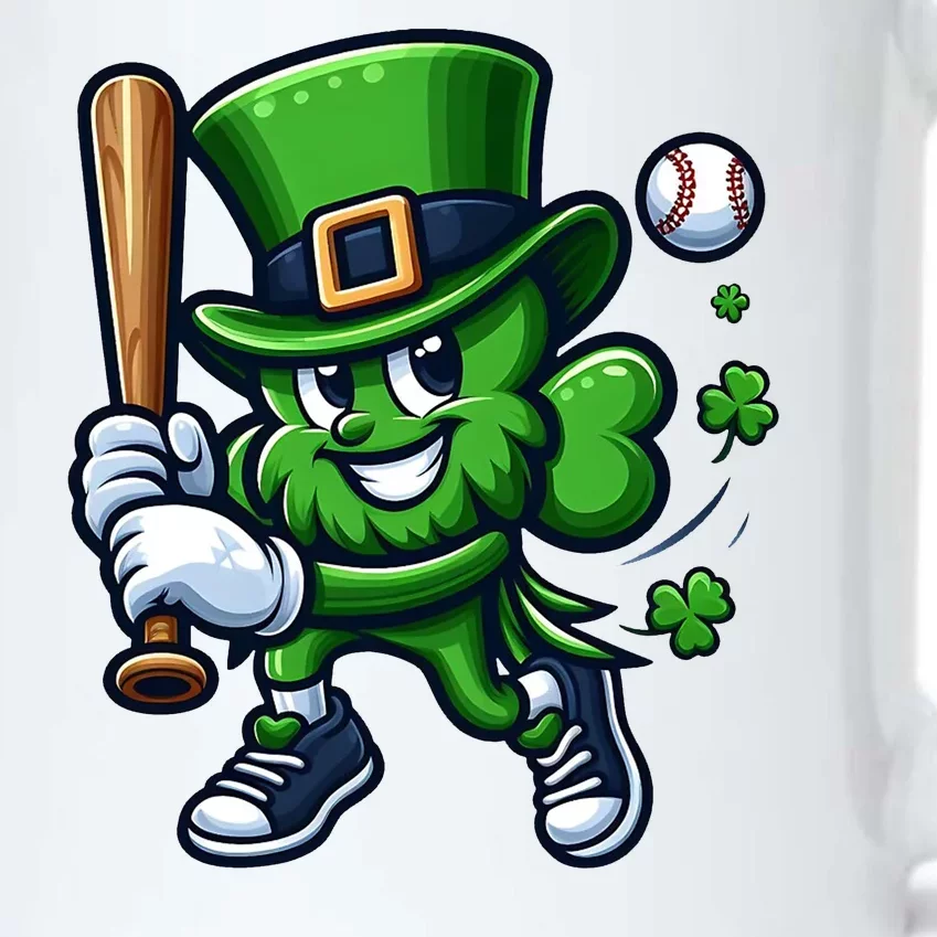 Shamrock Baseball Funny St Patricks Day Black Color Changing Mug