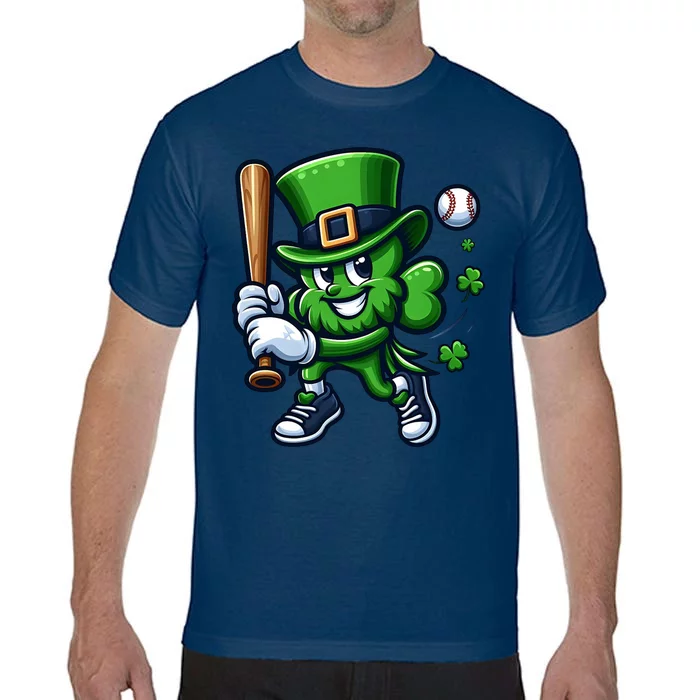 Shamrock Baseball Funny St Patricks Day Comfort Colors T-Shirt