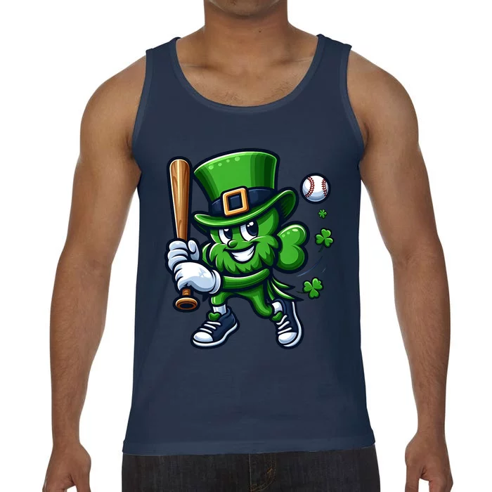 Shamrock Baseball Funny St Patricks Day Comfort Colors® Tank Top