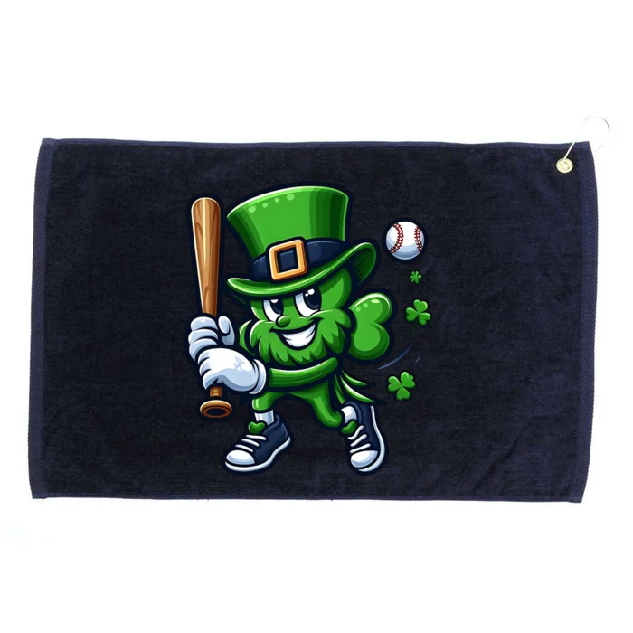 Shamrock Baseball Funny St Patricks Day Grommeted Golf Towel