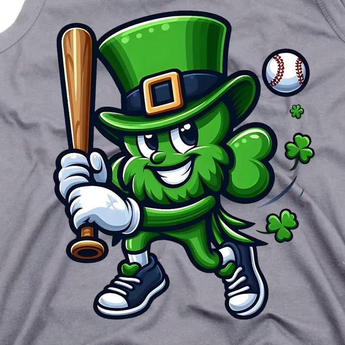 Shamrock Baseball Funny St Patricks Day Tank Top