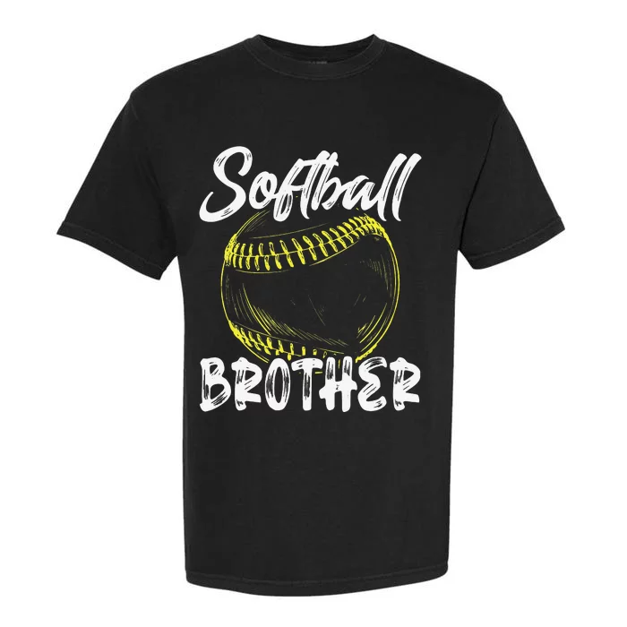 Softball Brother For Family Matching Players Fathers Day Garment-Dyed Heavyweight T-Shirt