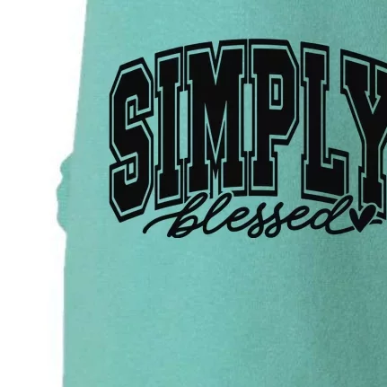 Simply Blessed Faith Christian Religious Jesus Doggie 3-End Fleece Hoodie