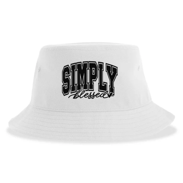 Simply Blessed Faith Christian Religious Jesus Sustainable Bucket Hat