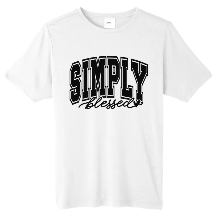 Simply Blessed Faith Christian Religious Jesus ChromaSoft Performance T-Shirt