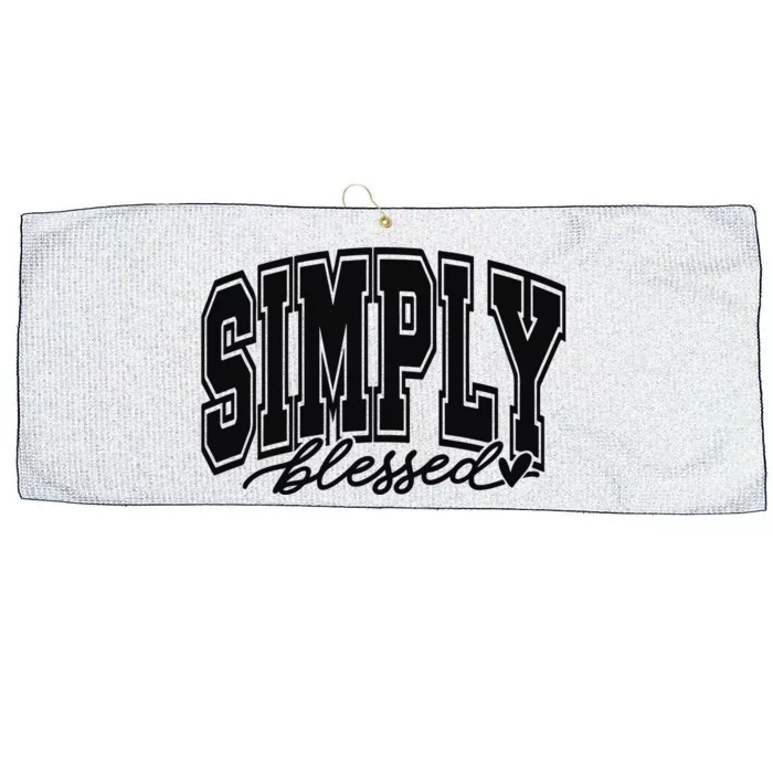 Simply Blessed Faith Christian Religious Jesus Large Microfiber Waffle Golf Towel