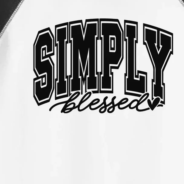 Simply Blessed Faith Christian Religious Jesus Toddler Fine Jersey T-Shirt