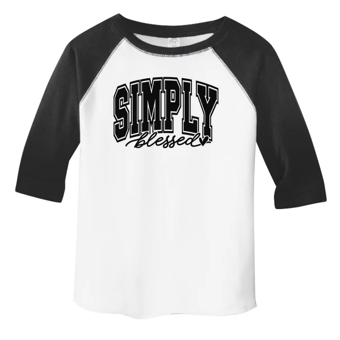 Simply Blessed Faith Christian Religious Jesus Toddler Fine Jersey T-Shirt