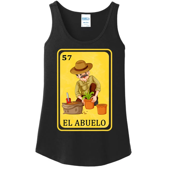 Spanishmexican Bingo Funny Gifts El Abuelo Ladies Essential Tank