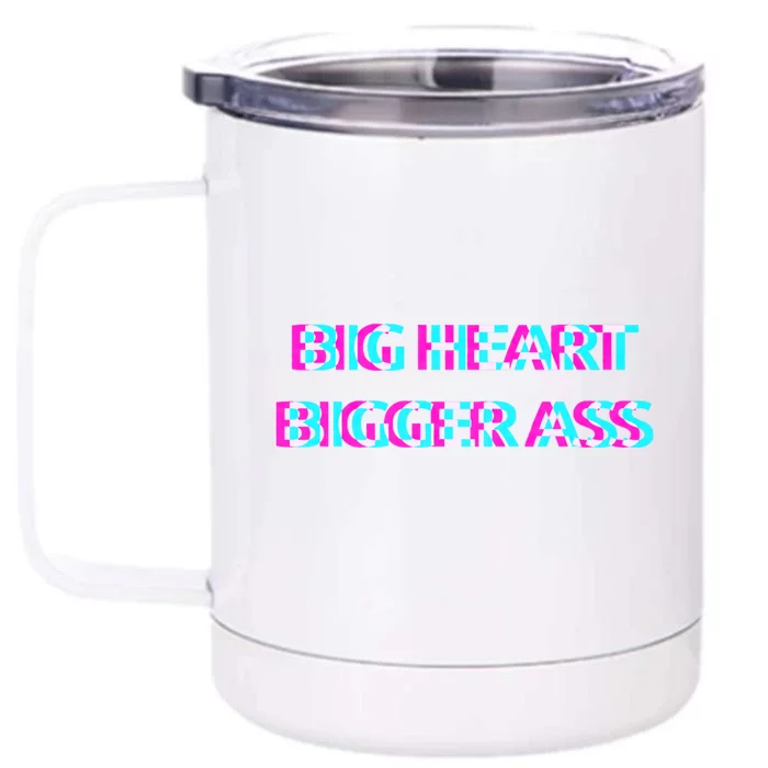 Sarcastic Booty Funny Humor Curvy Front & Back 12oz Stainless Steel Tumbler Cup