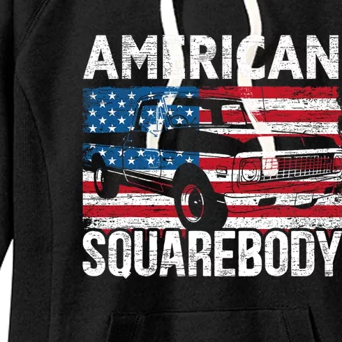 Square Body for a Old Chevy Pickup Truck Lovers Women's Fleece Hoodie