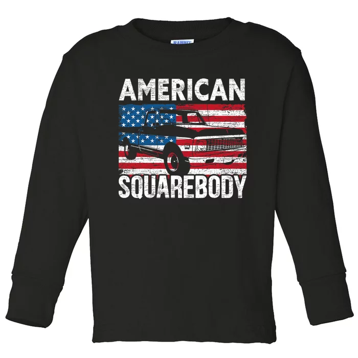 Square Body for a Old Chevy Pickup Truck Lovers Toddler Long Sleeve Shirt