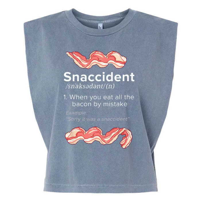 Snaccident Bacon For Bacon Lover Garment-Dyed Women's Muscle Tee