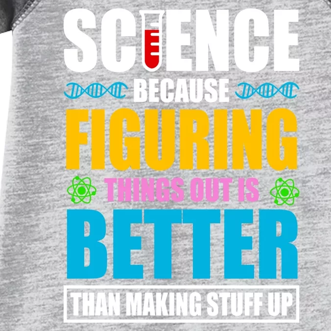 Science Because Figuring Things Out Is Better Funny Infant Baby Jersey Bodysuit