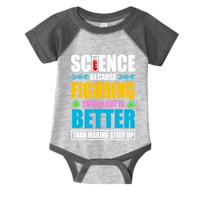 Science Because Figuring Things Out Is Better Funny Infant Baby Jersey Bodysuit