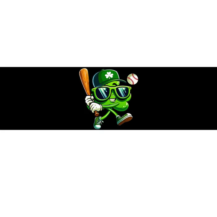 Shamrock Baseball Funny St Patricks Day Bumper Sticker